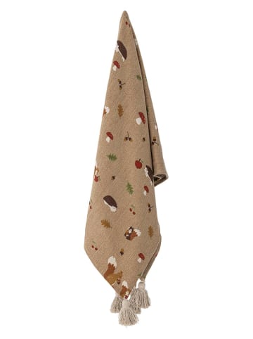 Bloomingville Plaid "Fall" in Beige - (L)160 x (B)130 cm
