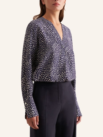 Seidensticker Blouse donkerblauw/wit