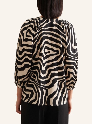 Seidensticker Bluse in Beige/ Schwarz