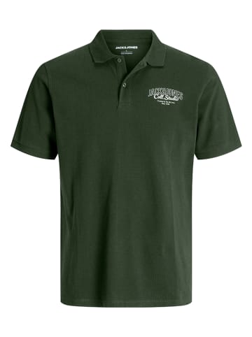 Jack & Jones 3er-Set: Poloshirts in Dunkelblau/ Schwarz/ Grün