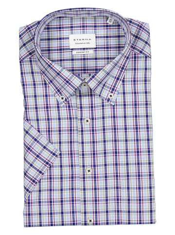 Eterna Hemd - Comfort fit - in Blau/ Hellblau