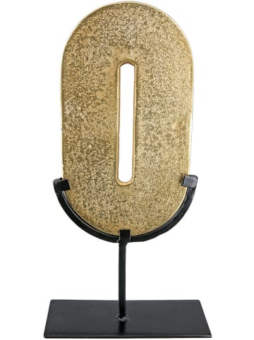 GILDE Dekoobjekt "Zero" in Gold - (B)19 x (H)39 x (T)8 cm