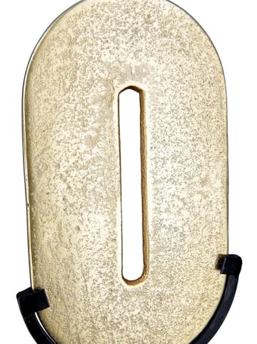 GILDE Dekoobjekt "Zero" in Gold - (B)19 x (H)39 x (T)8 cm