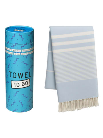 Samimi Hamamdoek "Malibu" lichtblauw/wit - (L)180 x (B)100 cm