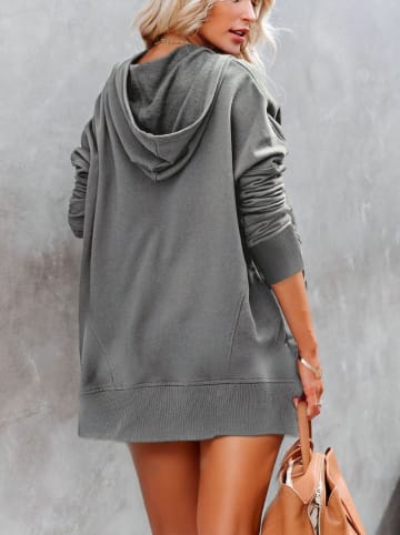 Milan Kiss Hoodie in Dunkelgrau