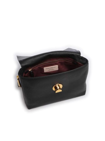COCCINELLE Leder-Umhängetasche in Schwarz - (B)23 x (H)16 x (T)10 cm