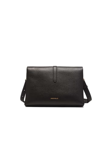 COCCINELLE Leder-Umhängetasche in Schwarz - (B)24 x (H)17 x (T)10 cm