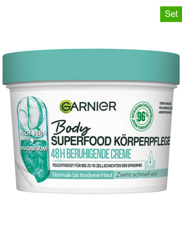 Garnier 2er-Set: Körpercreme "Body Superfood",  je 380 ml