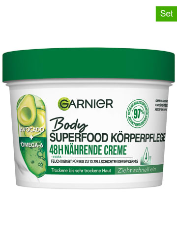 Garnier 2er-Set: Körpercreme "Body Superfood", 380 ml