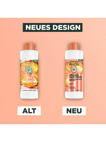 Garnier 3er-Set: Spülung "Fructis Ananas Hair Food", 400 ml