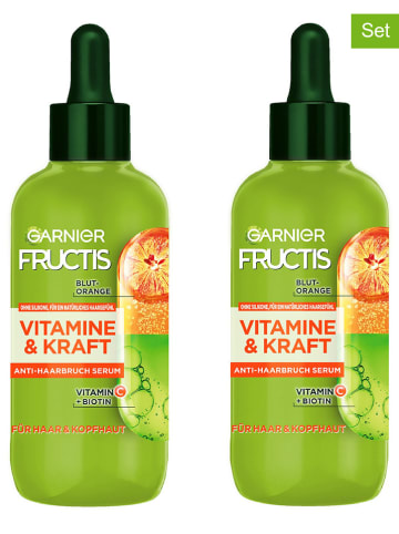 Garnier 2er-Set: Haar- & Kopfhautserum "Fructis Vitamine & Kraft", je 125 ml