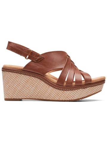 Clarks Leren haksandalen "Elleri Grace" lichtbruin