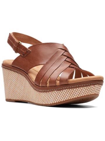 Clarks Leren haksandalen "Elleri Grace" lichtbruin