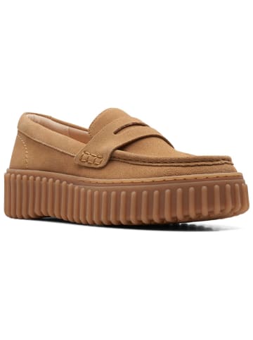 Clarks Leren mocassins "Torhill Penny" lichtbruin