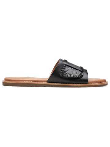 Clarks Leder-Pantoletten "Maritime Mule" in Schwarz