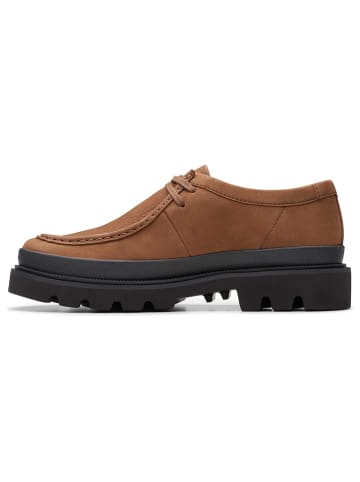 Clarks Leren veterschoenen "Badell Seam" lichtbruin
