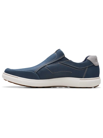 Clarks Leren instappers "Mapstone Step" donkerblauw