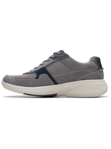 Clarks Leder-Sneakers "Lehman Race" in Grau