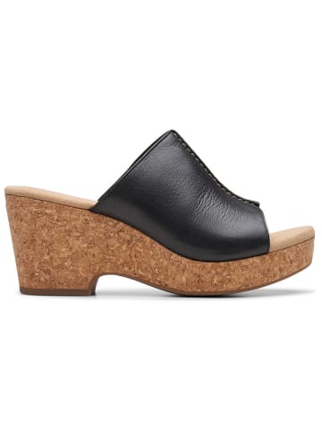 Clarks Leder-Pantoletten "Giselle Orchid" in Schwarz