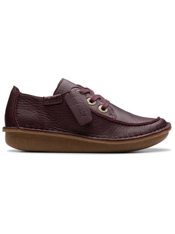 Clarks Leder-Schnürschuhe "Funny Dream" in Bordeaux