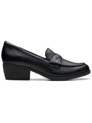 Clarks Leder-Mokassins "Charlten Echo" in Schwarz