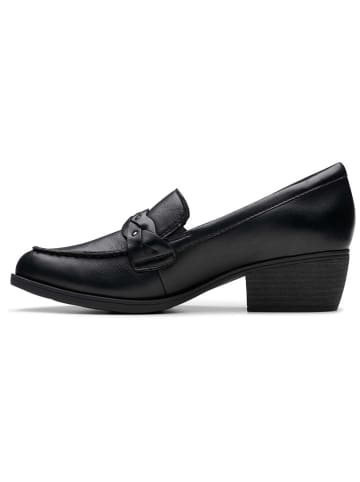 Clarks Skórzane mokasyny "Charlten Echo" w kolorze czarnym