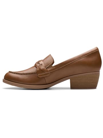 Clarks Leren mocassins "Charlten Echo" lichtbruin