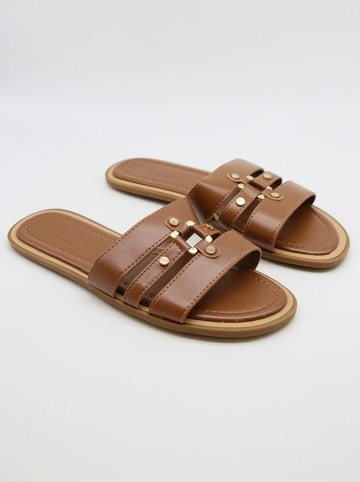 Bellucci Slippers lichtbruin