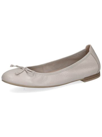Caprice Leren ballerina's crème