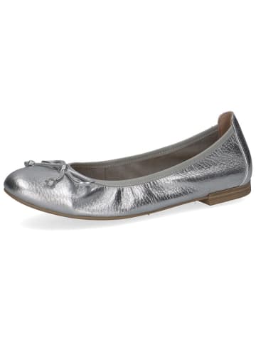 Caprice Leder-Ballerinas in Silber