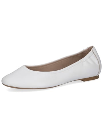 Caprice Leder-Ballerinas in Weiß