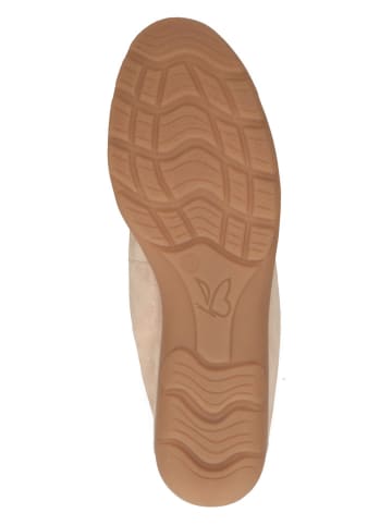 Caprice Leder-Ballerinas in Beige