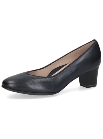 Caprice Leren pumps donkerblauw