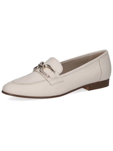 Caprice Leder-Slipper in Creme