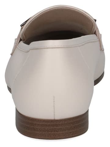Caprice Leder-Slipper in Creme
