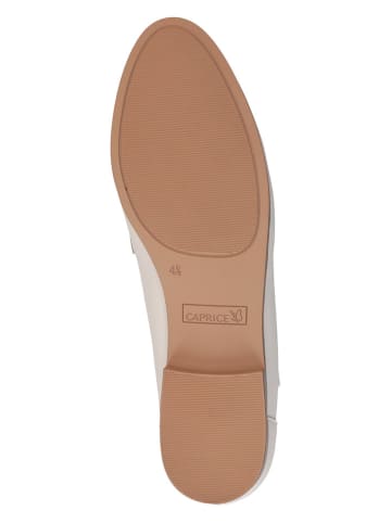 Caprice Leder-Slipper in Creme