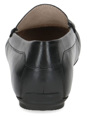 Caprice Leder-Slipper in Schwarz