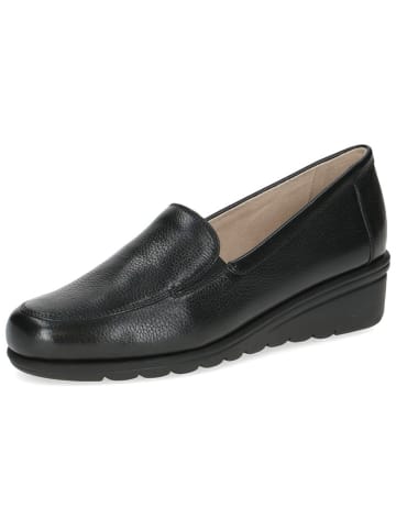 Caprice Leder-Keilslipper in Schwarz