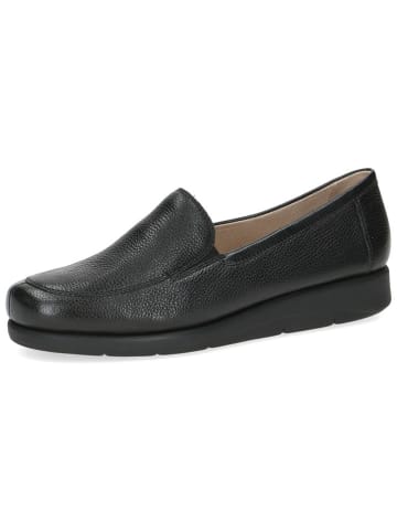 Caprice Skórzane slippersy w kolorze czarnym
