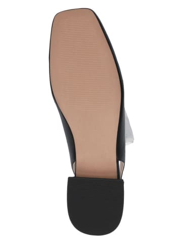 Caprice Leder-Slingballerinas in Schwarz