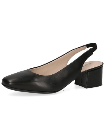 Caprice Leder-Slingpumps in Schwarz