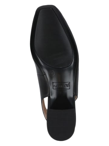 Caprice Leder-Slingpumps in Schwarz