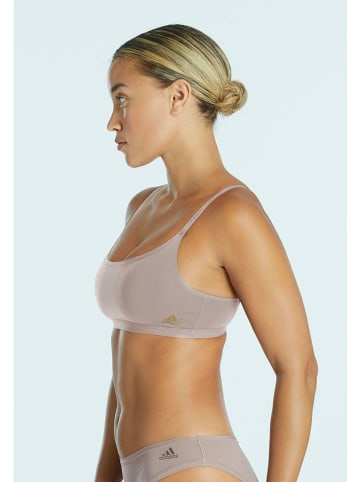 adidas Top w kolorze beżowym