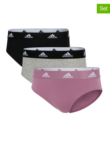 adidas 3-delige set: slips lichtroze/beige/zwart