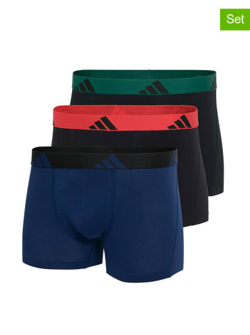 adidas 3er-Set: Boxershorts in Dunkelblau/ Schwarz