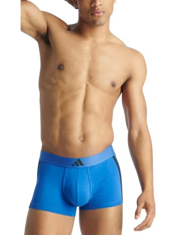 adidas 2er-Set: Boxershorts in Blau/ Schwarz