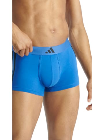 adidas 2er-Set: Boxershorts in Blau/ Schwarz