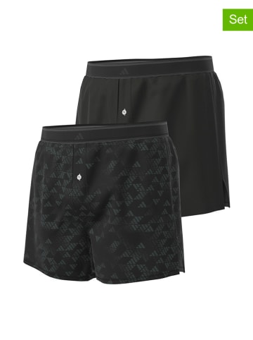 adidas 2er-Set: Boxershorts in Schwarz
