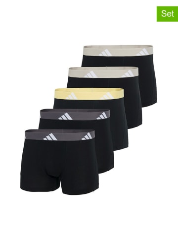 adidas 5er-Set: Boxershorts in Schwarz