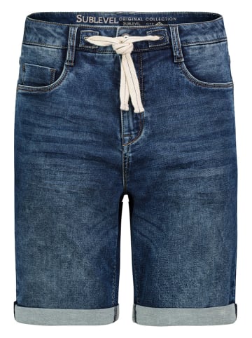 Sublevel Jeans-Bermudas in Blau